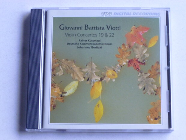 G.B. Viotti - Violin concerto 19 & 22 / Johannes Goritzki