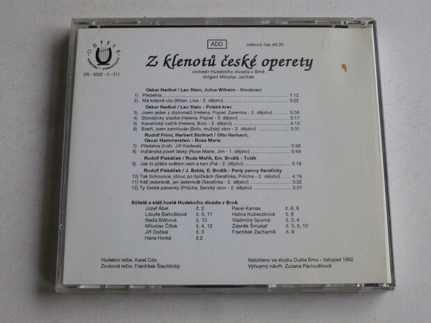 Z Klenotu ceske operety - Polska krev, vinobrani, tulak, Miloslav Janicek