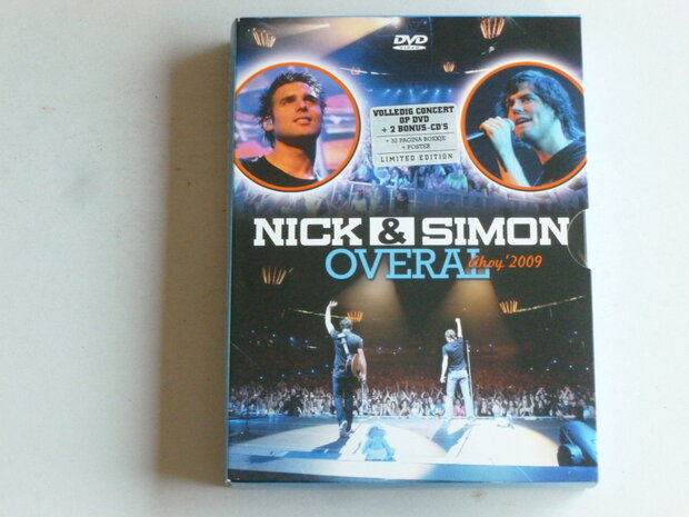 Nick & Simon - Overal Ahoy 2009 (2 CD + DVD) + boekje, poster (gesigneerd)