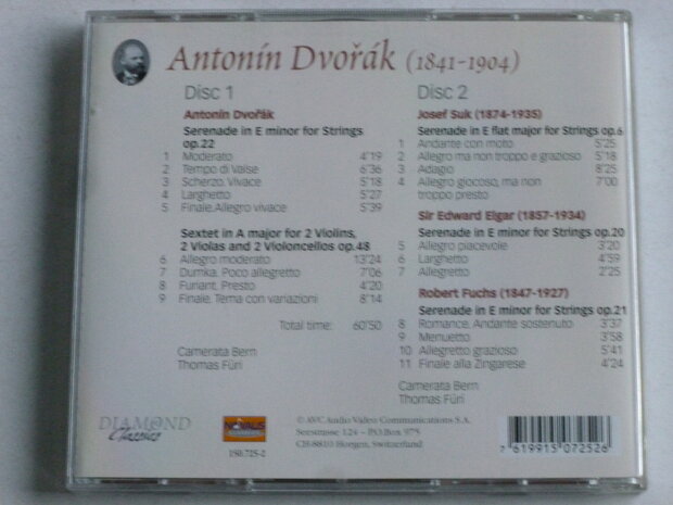 Dvorak - Romantic Serenades / Thomas Füri, Camerata Bern (2 CD)