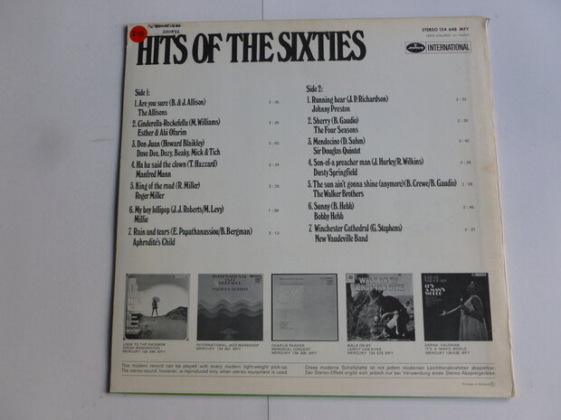 Hits of the Sixties (Mercury) LP