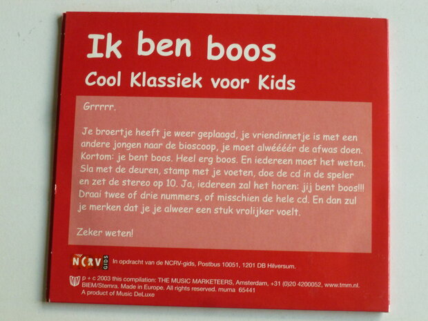 Ik ben Boos - Cool Klassiek for Kids (NCRV)