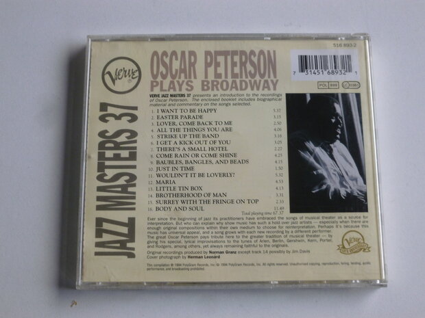 Oscar Peterson - plays Broadway