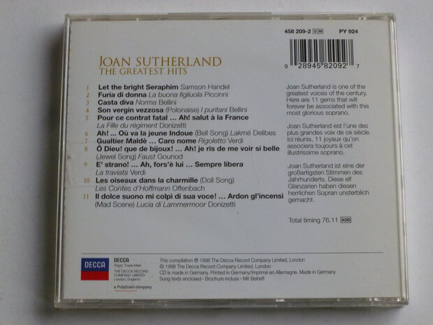 Joan Sutherland - The Greatest Hits 