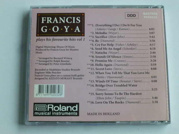 Francis Goya - Plays his Favourite Hits / Vol 1 (TV CD)