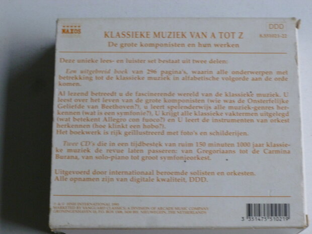 Klassieke Muziek van A tot Z - De grote Komponisten (2 CD + Boek) Naxos