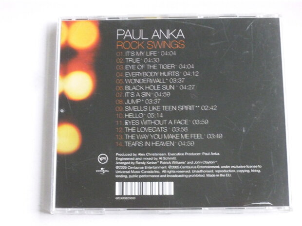 Paul Anka - Rock Swings