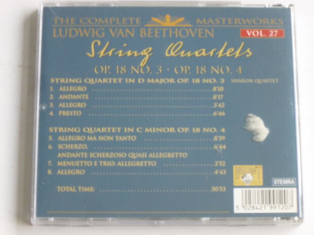 Beethoven - String Quartets 18 / Sharon Quartet