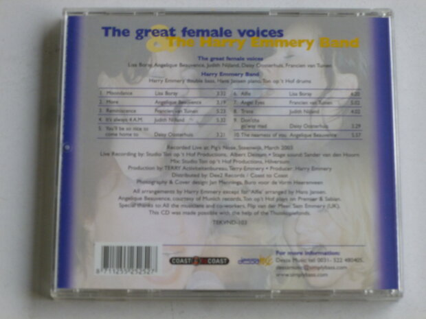 The Great Female Voices & The Harry Emmery Band - Live