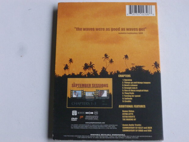 The September Sessions - Jack Johnson (DVD)