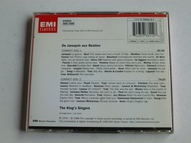 The King's Singers - De Janequin aux Beatles (2 CD)