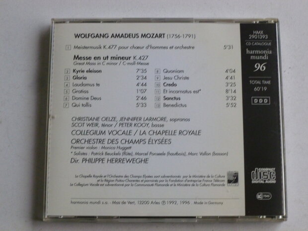 Mozart - Messe / Philippe Herreweghe