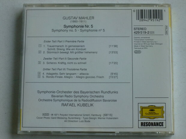 Mahler - Symphonie nr. 5 / Rafael Kubelink