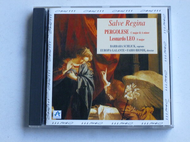 Pergolese - Salve Regina / Barbara Schlick, Fabio Biondi