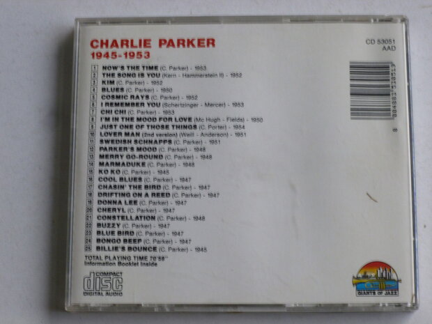 Charlie Parker - 1945-1953 / Giants of Jazz