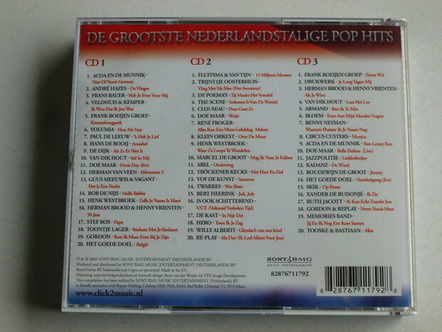 De Grootste Nederlandstalige Pop Hits (De Ultieme 3 CD Collectie)