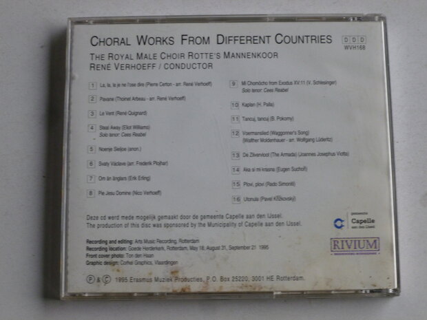 Rotte's Mannenkoor - Choral works from Different Countries