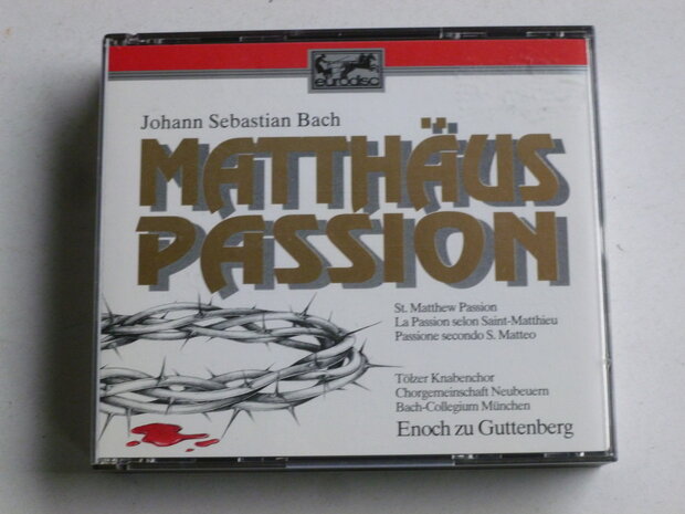 Bach - Matthäus Passion / Jard van Nes, Enoch zu Guttenberg (3 CD)