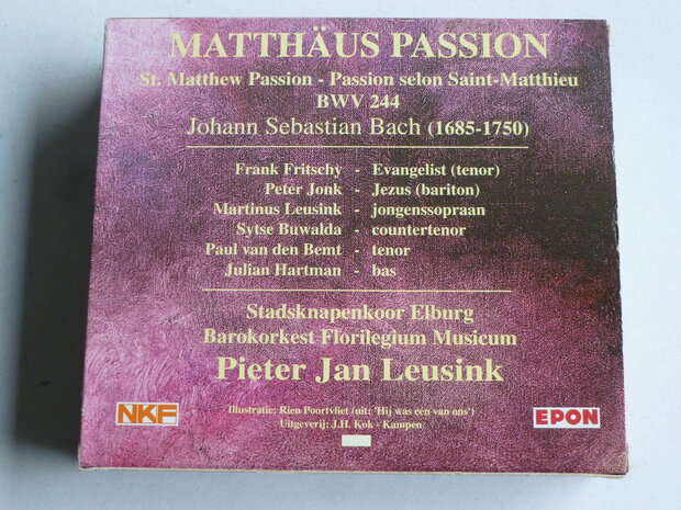 Bach - Matthäus Passion / Florilegium Musicum, Pieter Jan Leusink (3 CD)