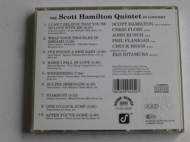 The Scott Hamilton Quintet - In Concert