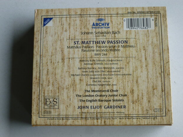 J.S. Bach - St. Matthew Passion / John Eliot Gardiner (3 CD)