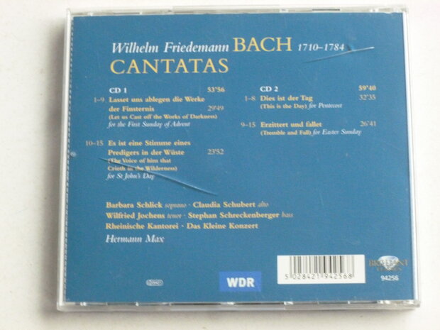 W.E. Bach - Cantatas / Hermann Max (2 CD)