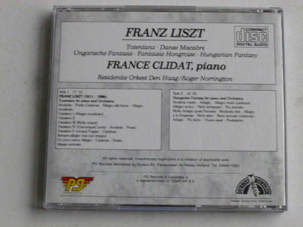 Franz Liszt - France Clidat, Roger Norrington