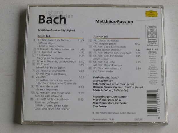 Bach - Matthaus Passion (highlights) Karl Richter