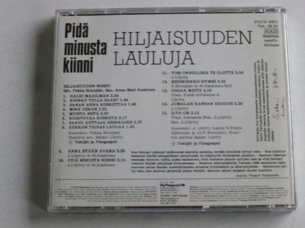 Pidä Minusta Kiinni - Hiljaisuuden Lauluja