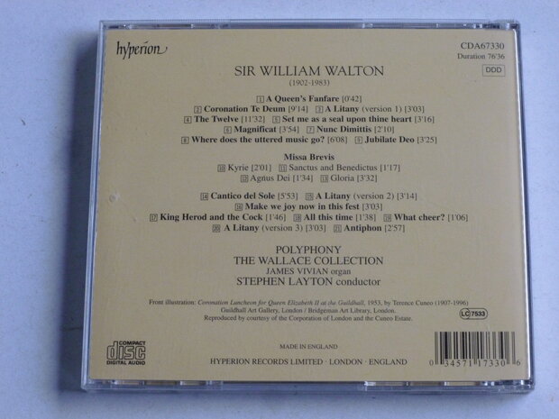 William Walton - Coronation Te Deum / Stephen Layton