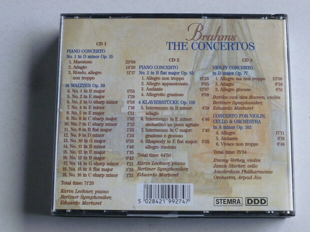 Brahms - The Concertos / Emmy Verhey, Janos Starker (3 CD)