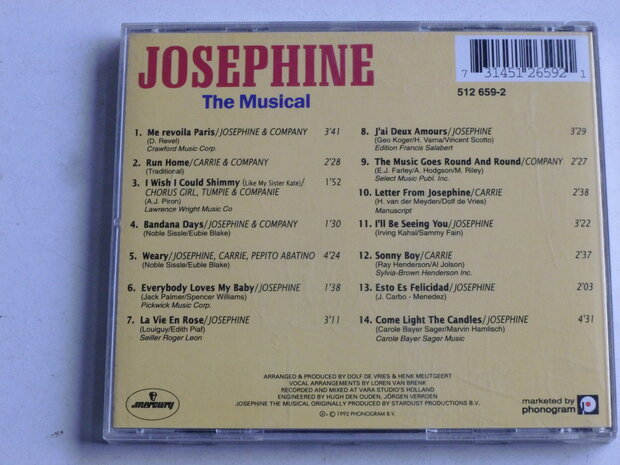 Josephine - The Musical / Metropole orkest