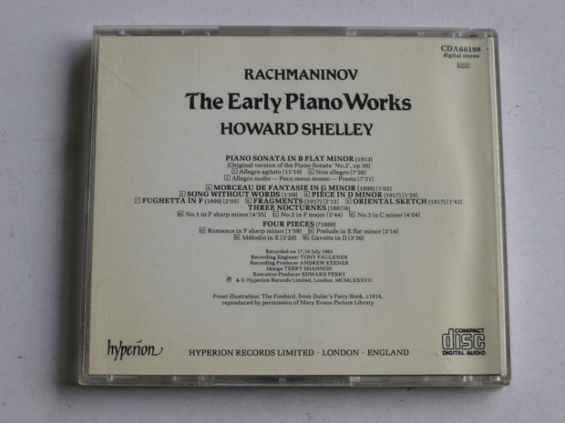 Rachmaninov - The Early Piano Works / Howard Shelley