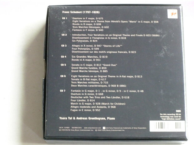 Schubert - Complete Piano Music for Four Hands / Tal & Groethuysen (7 CD)