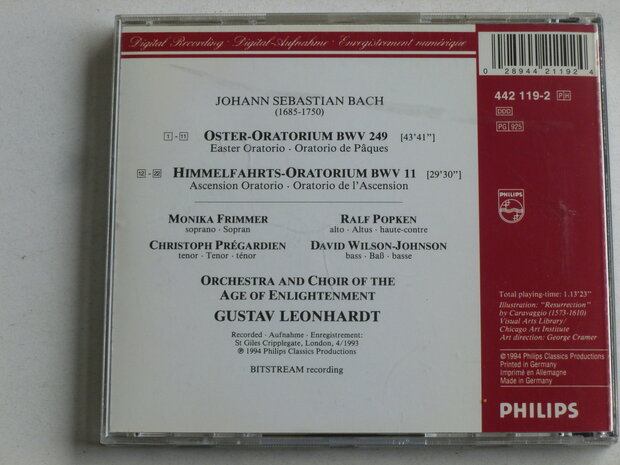 J.S. Bach - Cantatas bwv 11, 249 / Gustav Leonardt