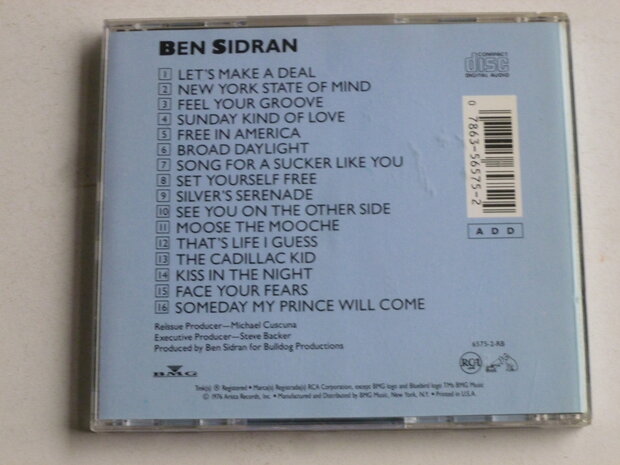 Ben Sidran - That's life i guess