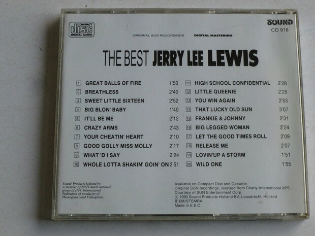 Jerry Lee Lewis - The Best Jerry Lee Lewis (sound)