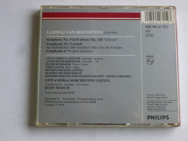 Beethoven - Symphony no 9 / Kurt Masur