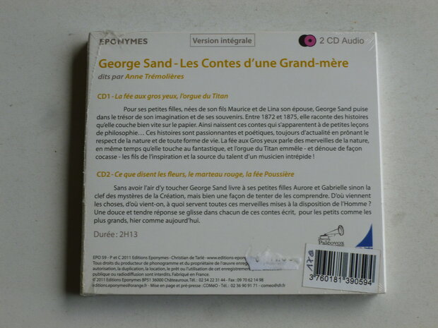 George Sand - Les Contes d' une Grand- mere (2 CD) Nieuw