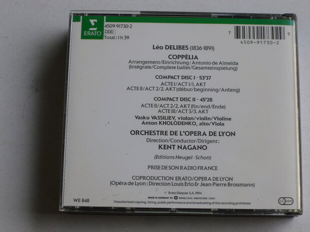 Delibes - Coppelia / Kent Nagano (2 CD)