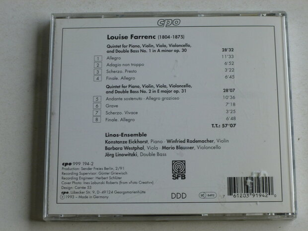 Louise Farrenc - Piano Quintets 30, 31 / Linos Ensemble