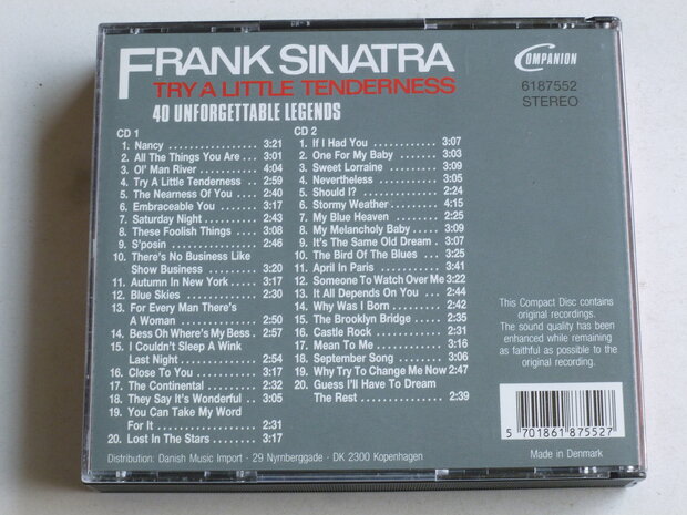 Frank Sinatra - Try a little Tenderness / 40 unforgettable legends (2 CD)