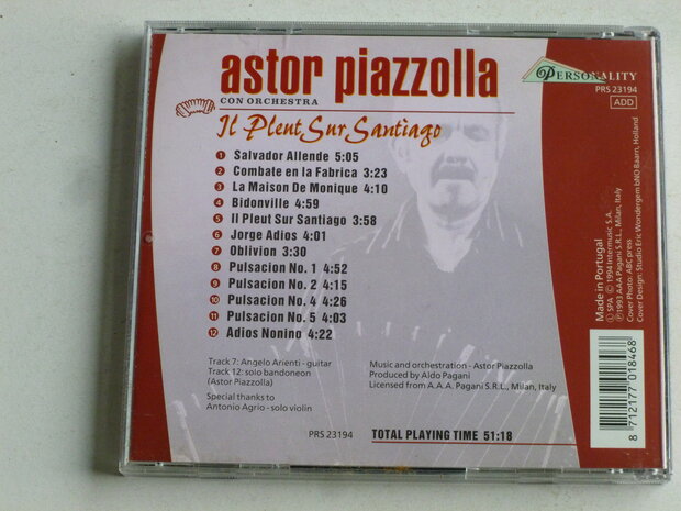 Astor Piazzolla - Il pleut sur Santiago