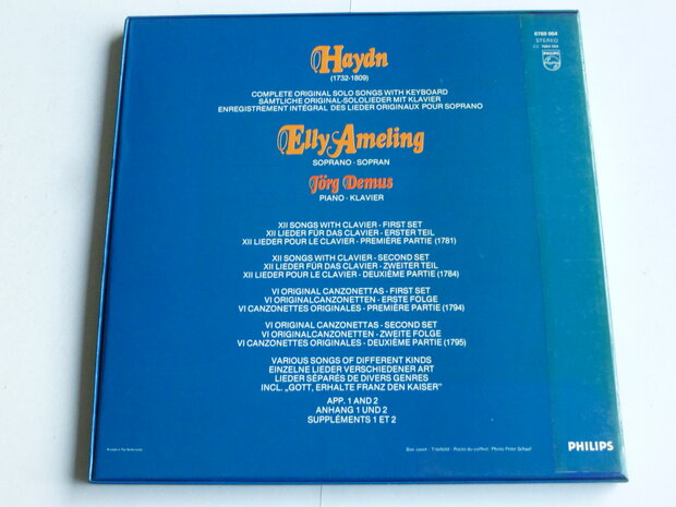 Haydn - Complete Songs / Elly Ameling, Jorg Demus (3 LP)