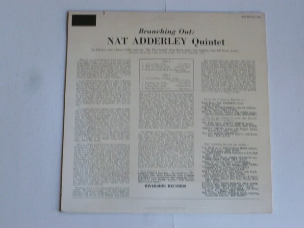 Nat Adderley Quintet - Branching Out (LP)