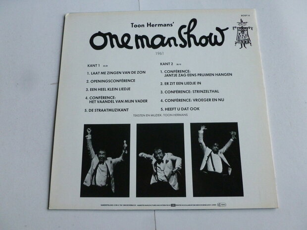 Toon Hermans One Man Show 1961 (LP)