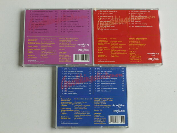 Opwekkingsliederen 1,2 & 3 - Instrumentaal (3 CD)