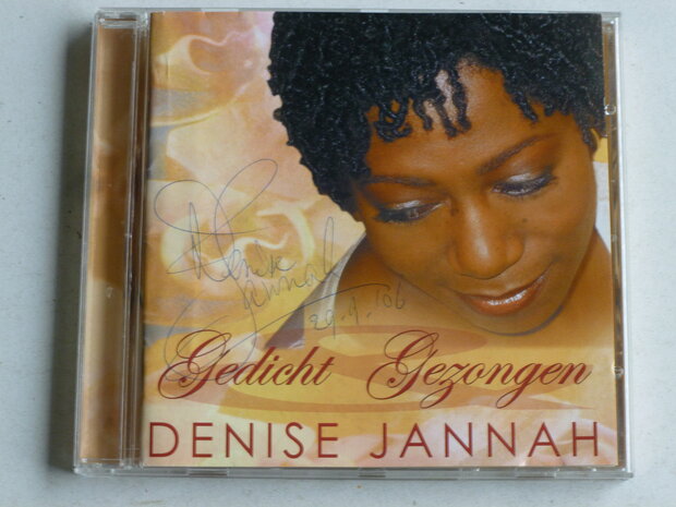 Denise Jannah - Gedicht Gezongen (gesigneerd)