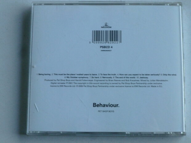 Pet Shop Boys - Behaviour (remaster)