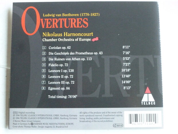 Beethoven - Overtures / Nikolaus Harnoncourt